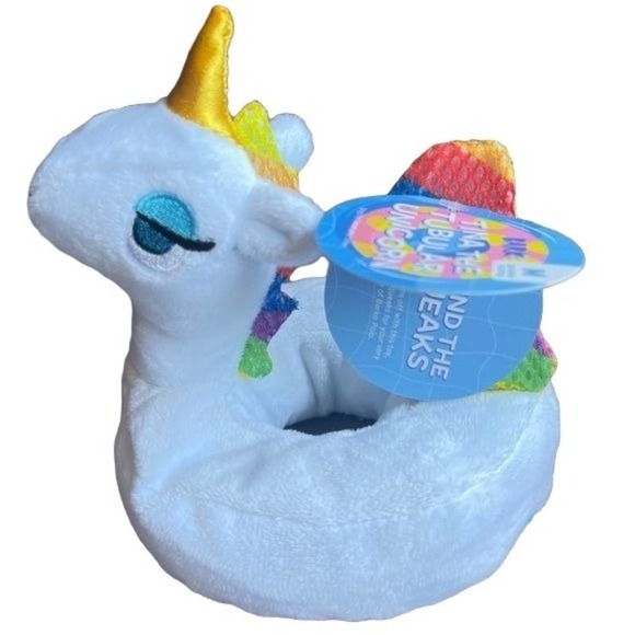 Bark Dog Chew Toy Tina Tubular Unicorn Pool Crinkle Squeaky barkbox New Gift - Picture 1 of 7